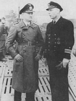 Wessels und Werner Hartmann am bord U-198